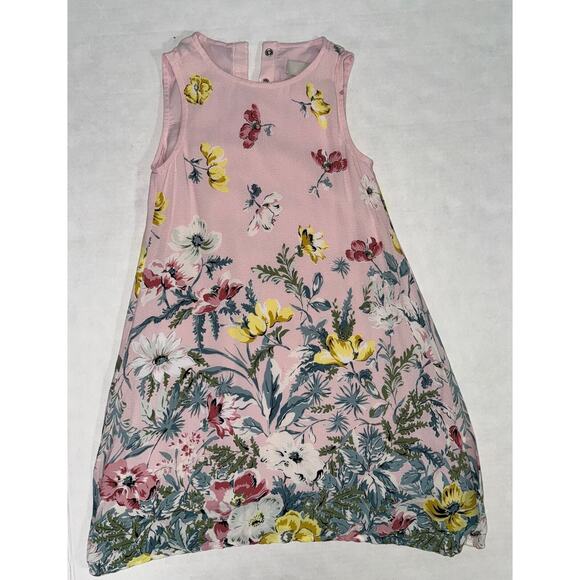 Loft Girls 5/6 Floral Shift Dress Lightweight Bloomcore Girly Chic Garden Party - Picture 1 of 8
